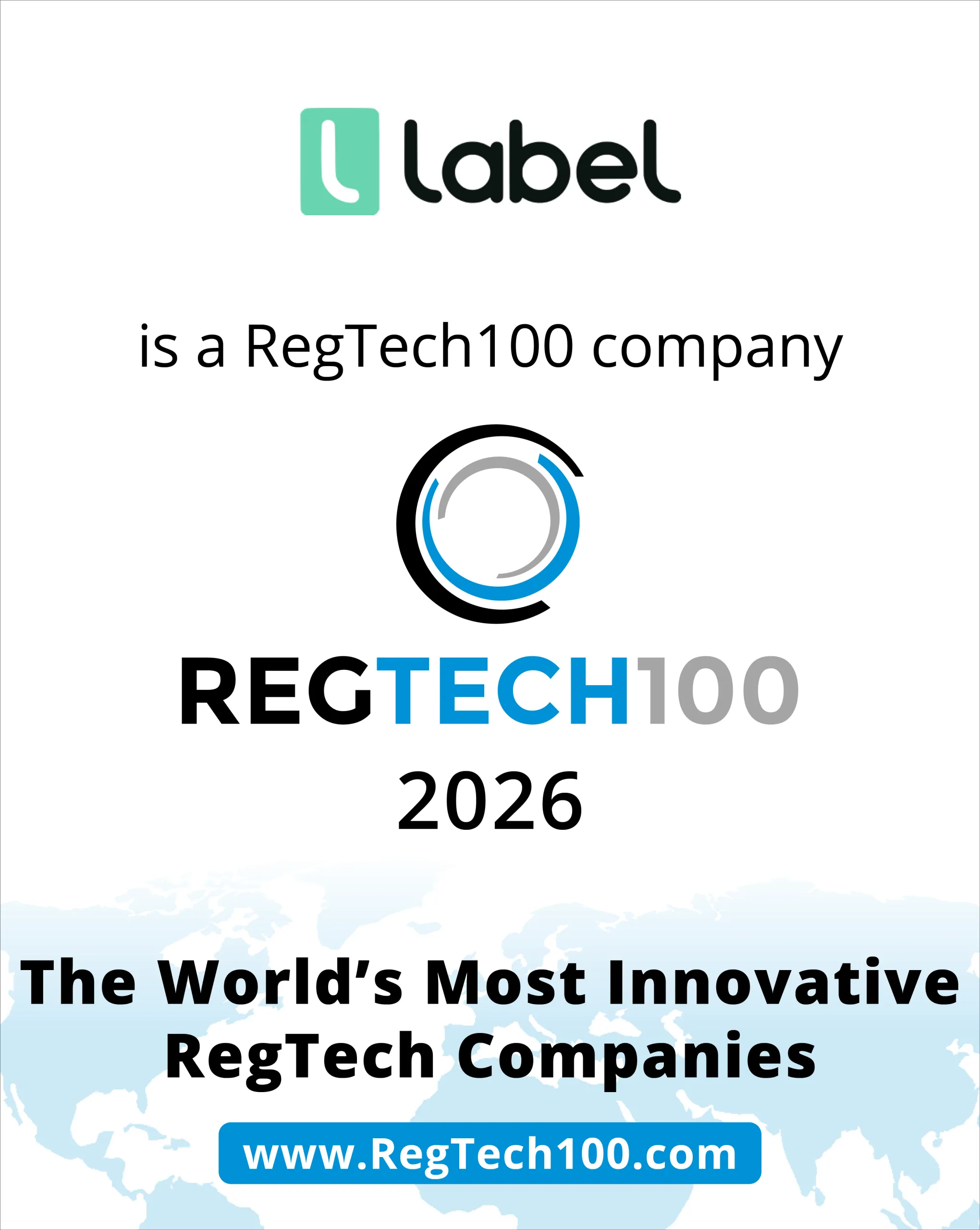 Label Named in the RegTech100 2026 for Its FATCA, CRS and CARF Compliance Solution